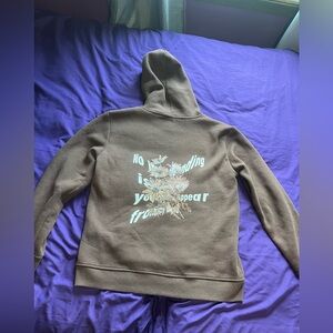 Brown Graphic Hoodie